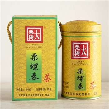 大栗树栗螺春绿茶单听装 150g/盒