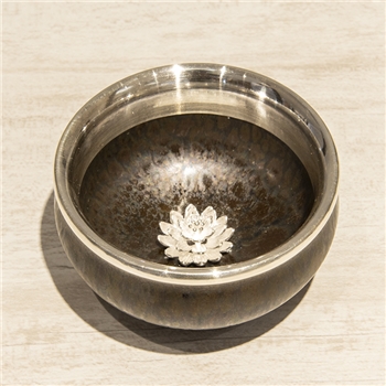 窑变镶嵌荷花杯