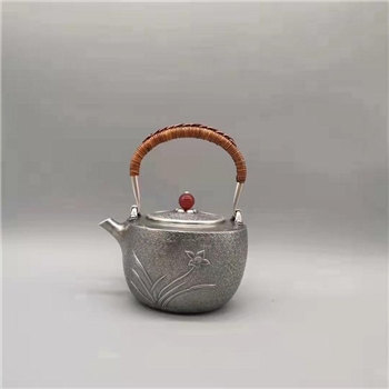 新品~鹤庆银器 提梁中壶纯手工约340克