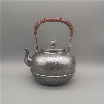 新品~鹤庆银器 锤纹望月壶纯手工约600克