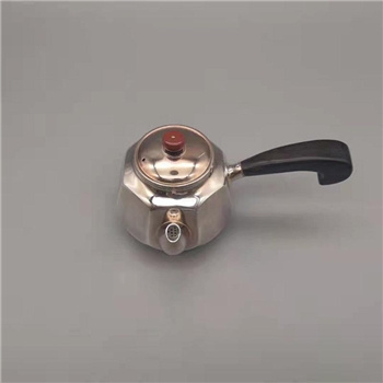 新品~鹤庆银器 八方侧把镜面小泡壶纯手工约150克