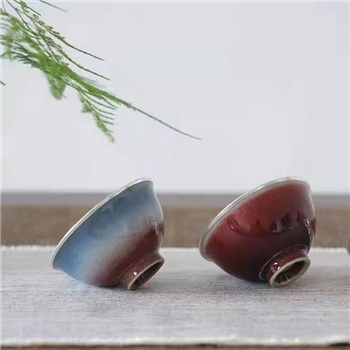 新品~鹤庆银器 瓷包银杯