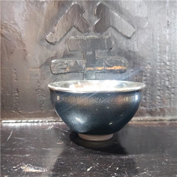新品~鹤庆银器 瓷包银杯