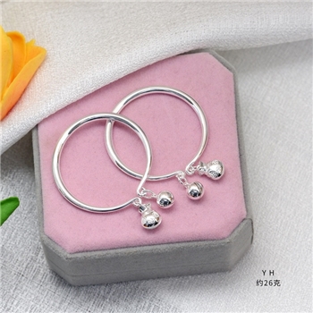 新品-鹤庆银器 吊坠福袋童镯约26克