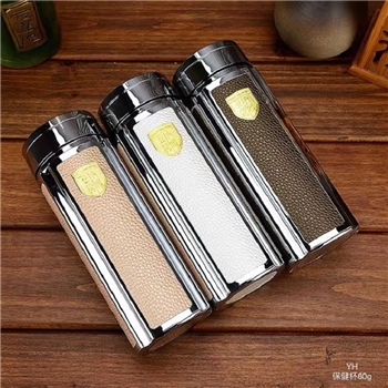 新品-鹤庆银器 皮方杯约60克350ml