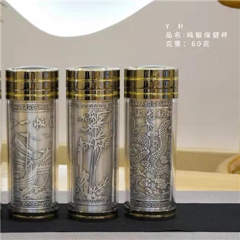 新品-鹤庆银器 仿古杯约60克350ml