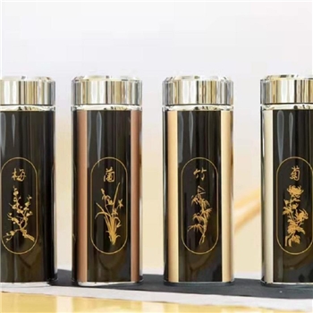 新品-鹤庆银器 四君子杯约50克300ml