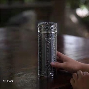 新品-鹤庆银器 心经杯约150克350ml