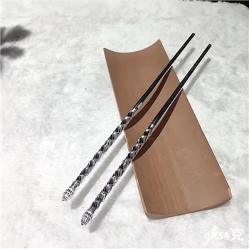 新品-鹤庆银器 精品银筷约34克