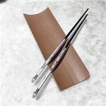 新品-鹤庆银器 精品银筷约38克