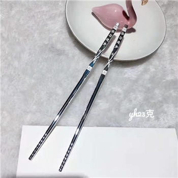 新品-鹤庆银器 精品银筷约23克