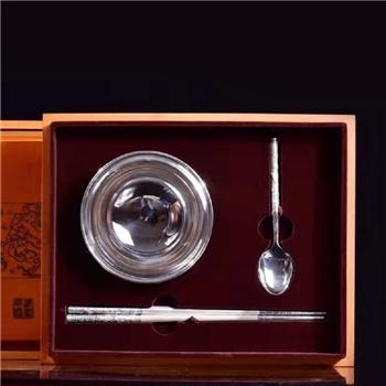 新品-鹤庆银器 精品银碗套约208克