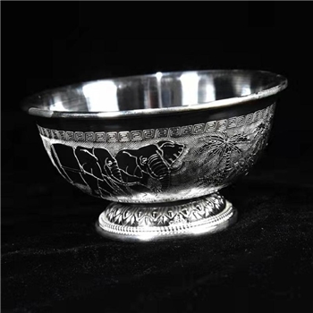 新品-鹤庆银器 精品银碗约117克