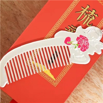 新品-鹤庆银器 精品银梳约78克