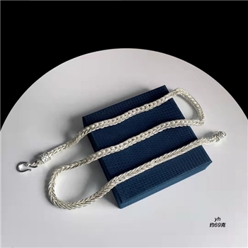 新品-鹤庆银器 男士个性银项链约69克