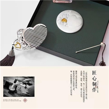新品-鹤庆银器 懂我心套装约96克
