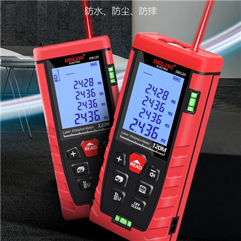 德力西电气（DELIXI ELECTRIC）高精度手持式激光测距仪红外线量房仪测量工具电子尺升级款水平泡100