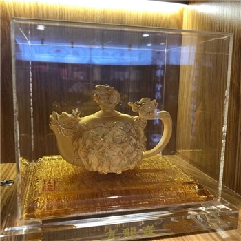 铸金九龙壶摆件