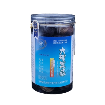 云无心精选云南大理特产独头黑大蒜，独头蒜228g罐装120天熟成