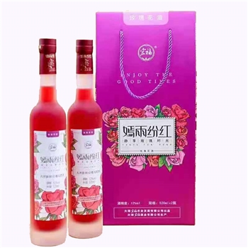 宏福嫣雨纷红玫瑰花酒